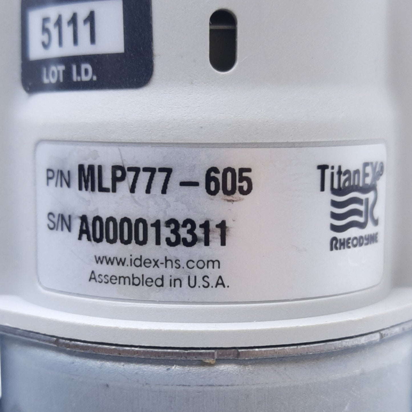 Used Rheodyne MLP777-605 TitanEx Low-Pressure Fluidic Valves, 6-Position ø1/16" Ports