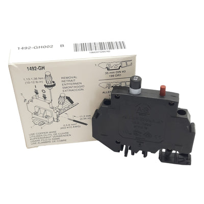New Allen Bradley 1492-GH002 Miniature Circuit Breaker, 1-Pole, 0.2A 65VDC/250VAC