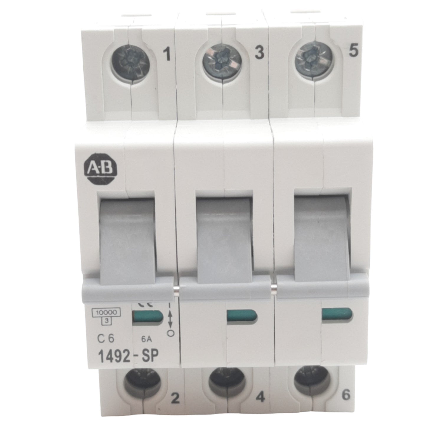 New Allen Bradley 1492-SP3C060 Miniature Circuit Breaker, 3 Pole, 6 Amp, 415 VAC