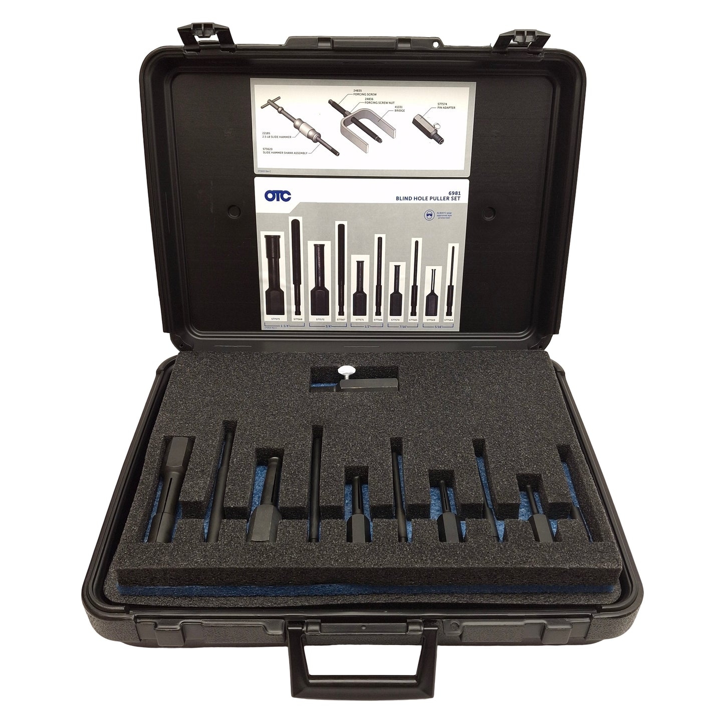 Used OTC Tools & Equipment 6981 Blind Hole Puller Set, ø5/16in to ø1-1/4in ID Holes