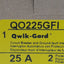 New Square-D Schneider QO225GFI Circuit Breaker, 2-Pole, 25A 120/240VAC, DIN Rail