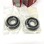 New Lot of 2 MRC 102KSZZG Sealed Snap Ring Ball Bearings Ø15mm Bore, Ø32mm OD, 9mm W