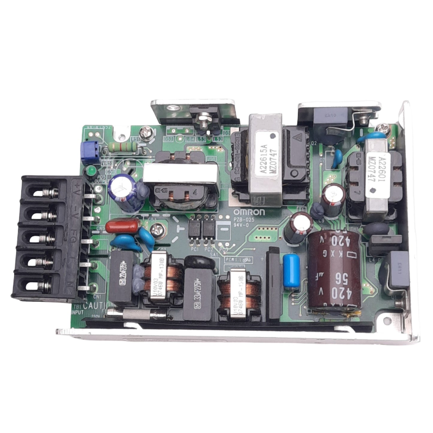 Used Omron S8VM-05024 Open Frame Power Supply, 100-240VAC In, 24VDC 2.2A Out, 50W Max