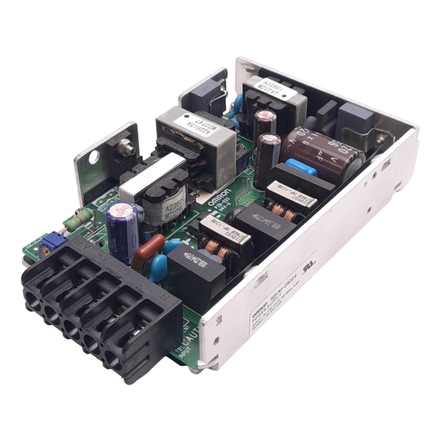 Used Omron S8VM-05024 Open Frame Power Supply, 100-240VAC In, 24VDC 2.2A Out, 50W Max