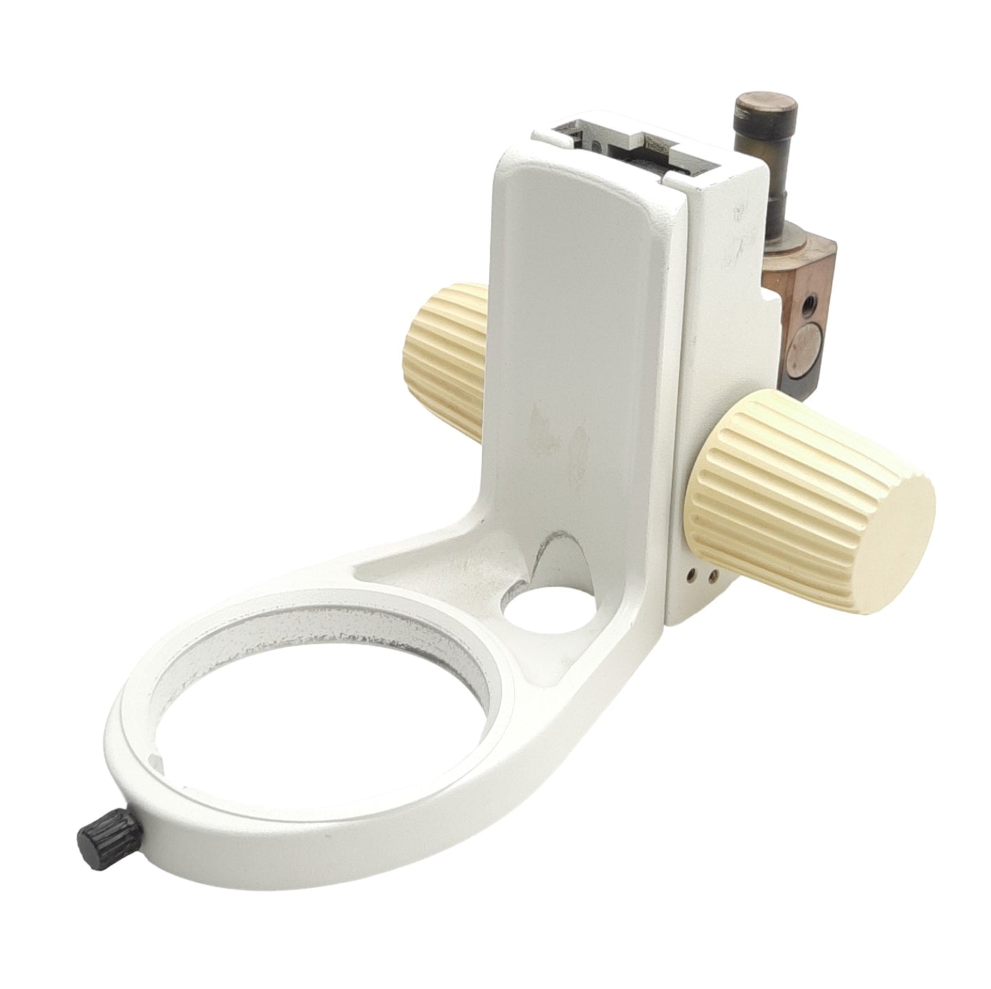 Used Leica 13445633 Stereo Microscope Adjustable Focusing Block Mount Arm, 76mm ID