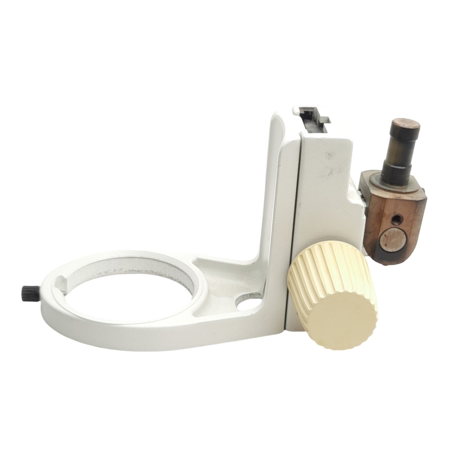 Used Leica 13445633 Stereo Microscope Adjustable Focusing Block Mount Arm, 76mm ID