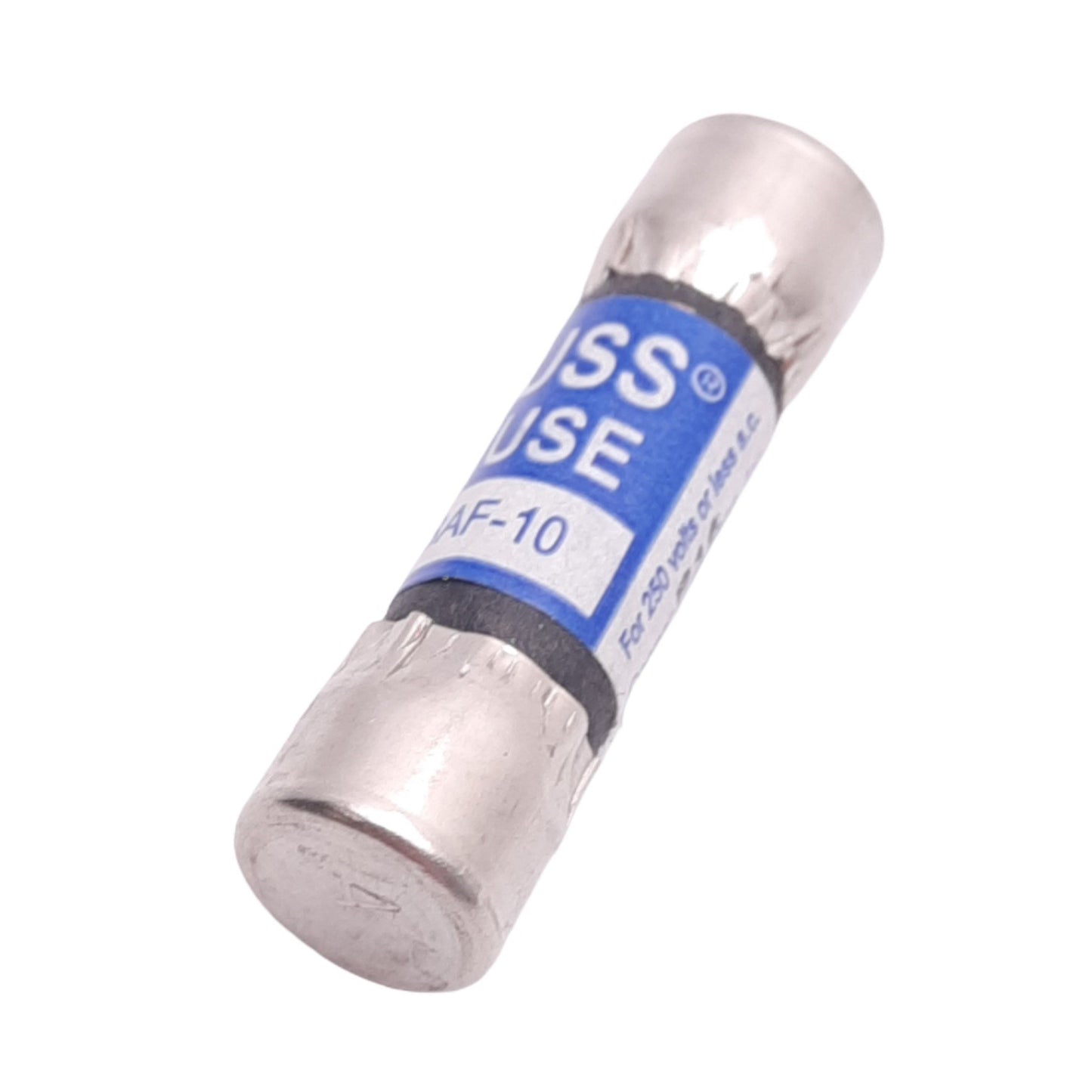 New Lot of 6 Eaton Bussmann BAF-10 Fast Acting Midget Fuses, 10A 250VAC, Class CC