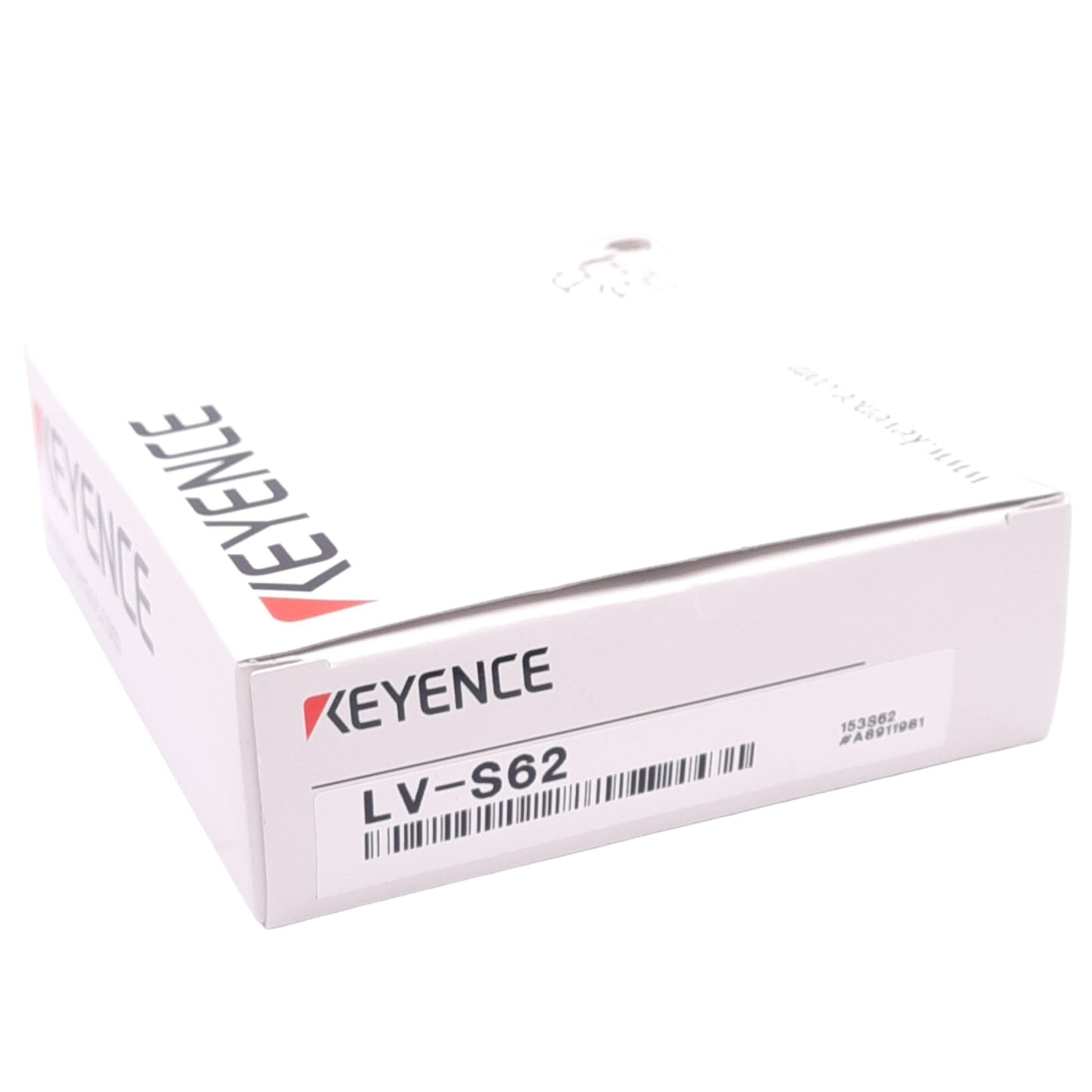 New Keyence LV-S62 Laser Sensor Head, 660nm Laser, 5m Range, 2m Cable, w/ Reflector