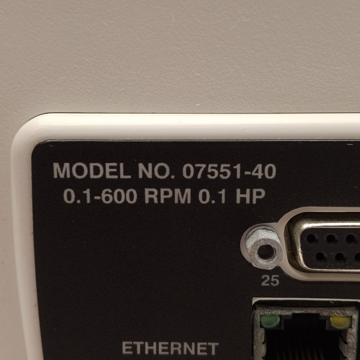 Used Cole Parmer 07551-40 Masterflex Digital Drive w/ 77200-30 Easy-Load II Pump Head