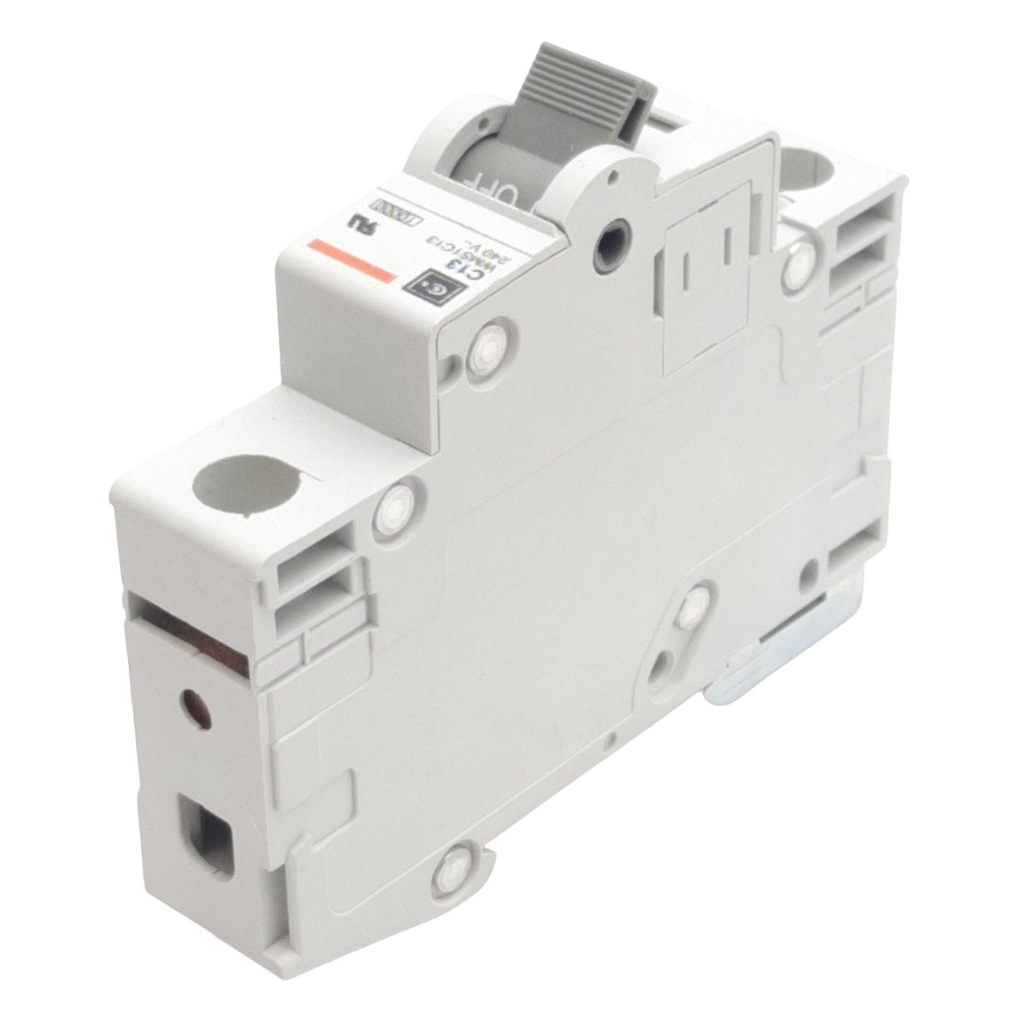 Used Lot of 2 Cutler-Hammer WMS1C13 Circuit Breaker, 1-Pole, 13A 240/415VAC, DIN Rail