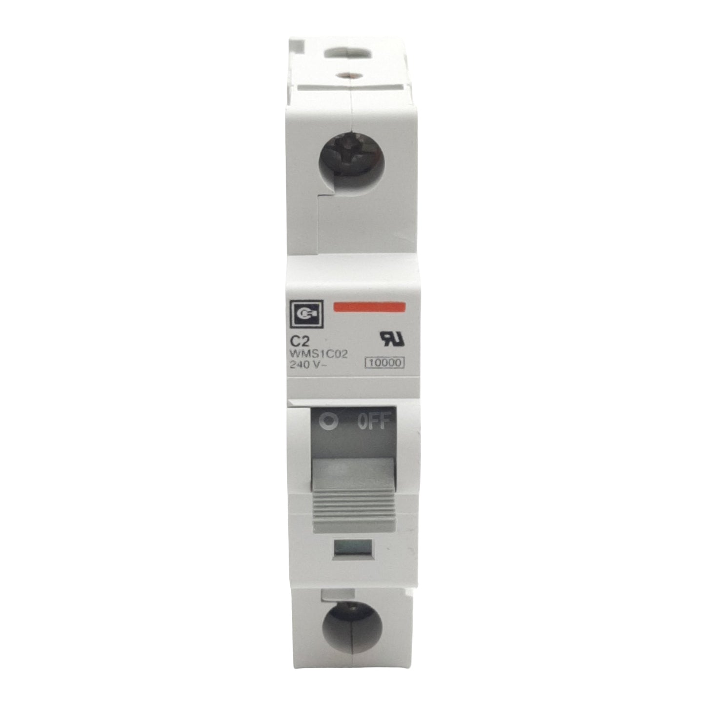 Used Lot of 3 Cutler-Hammer WMS1C02 Circuit Breaker, 1-Pole, 2A 240/415VAC, DIN Rail