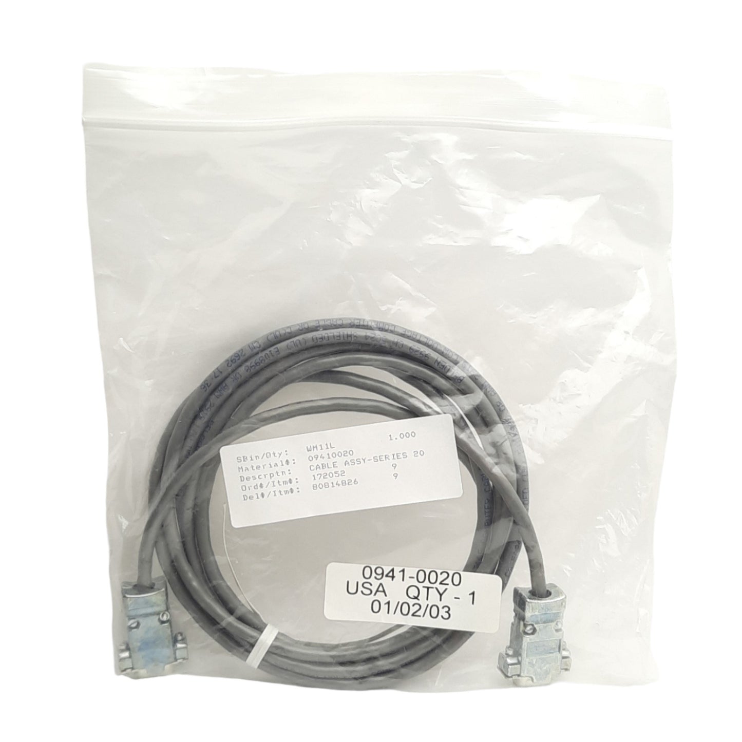 New APC 941-0020 Serial Communication For UPS RS232, DB9F to DB9M, 6ft Length