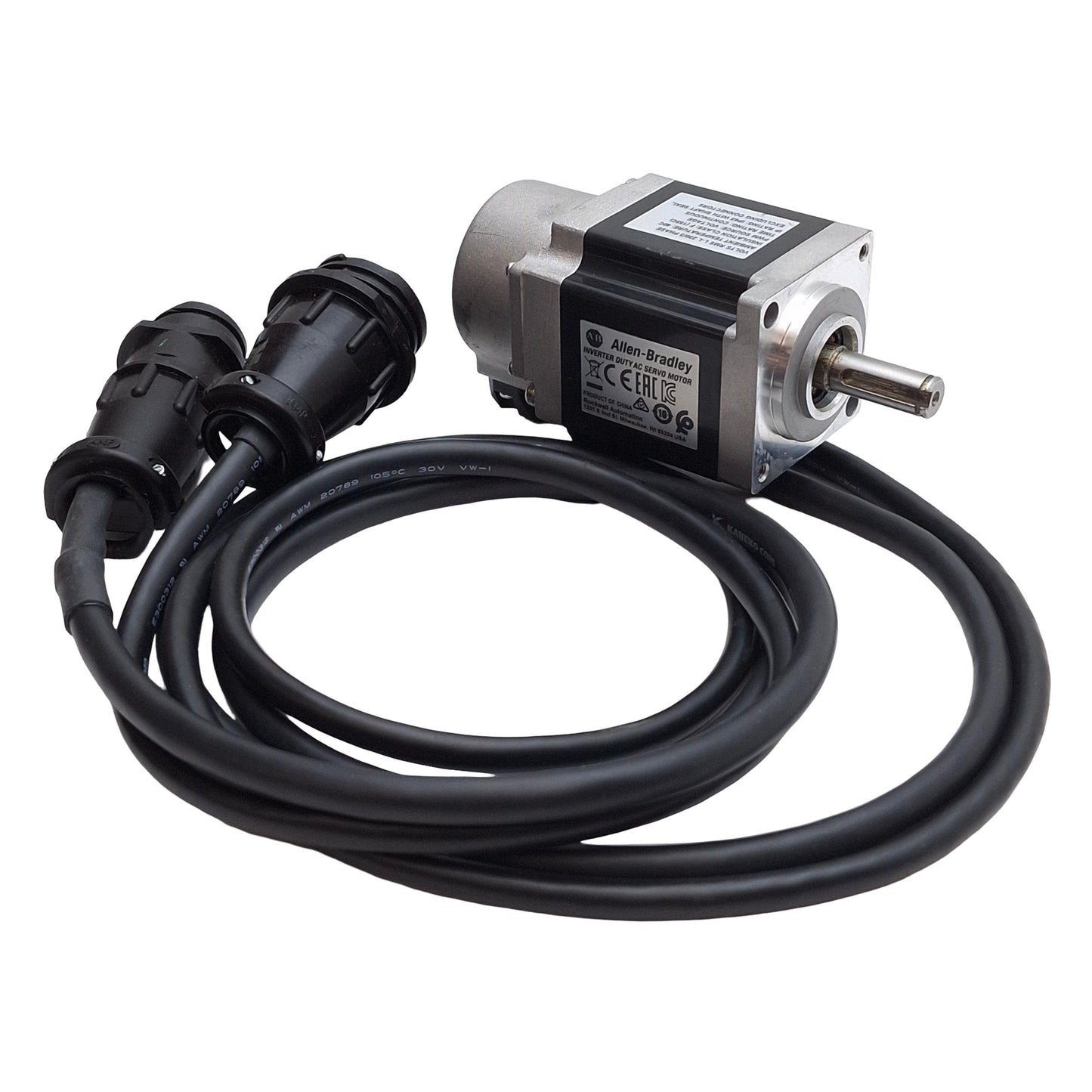 Used Allen Bradley TLY-A130P-BJ62AA Servo Motor, 230VAC, 0.14kW, 5000RPM, NEMA 17