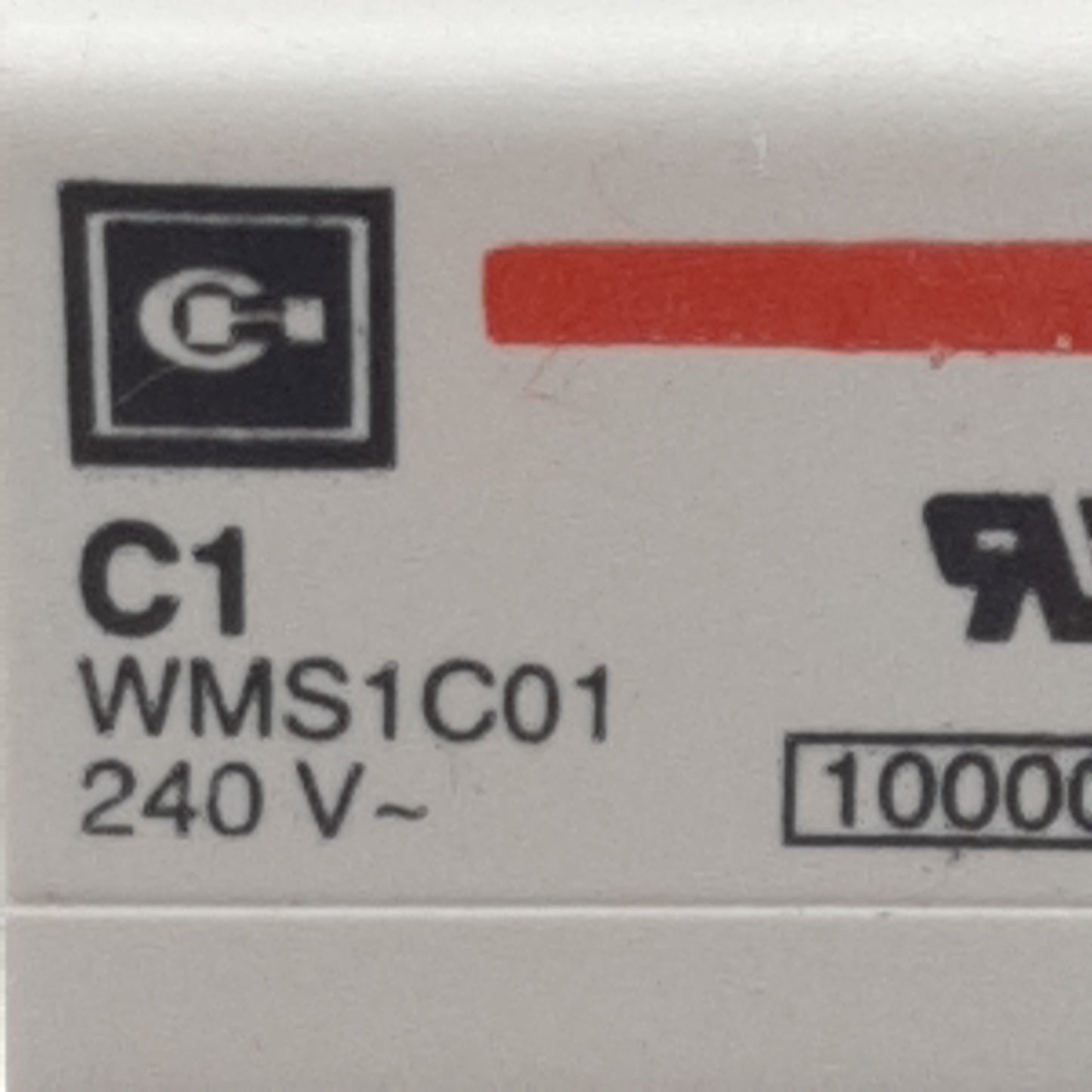 Used Lot of 3 Cutler-Hammer WMS1C01 Circuit Breaker, 1-Pole, 1A 240/415VAC, DIN Rail