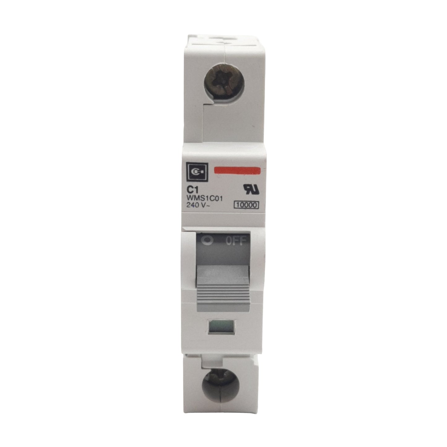 Used Lot of 3 Cutler-Hammer WMS1C01 Circuit Breaker, 1-Pole, 1A 240/415VAC, DIN Rail