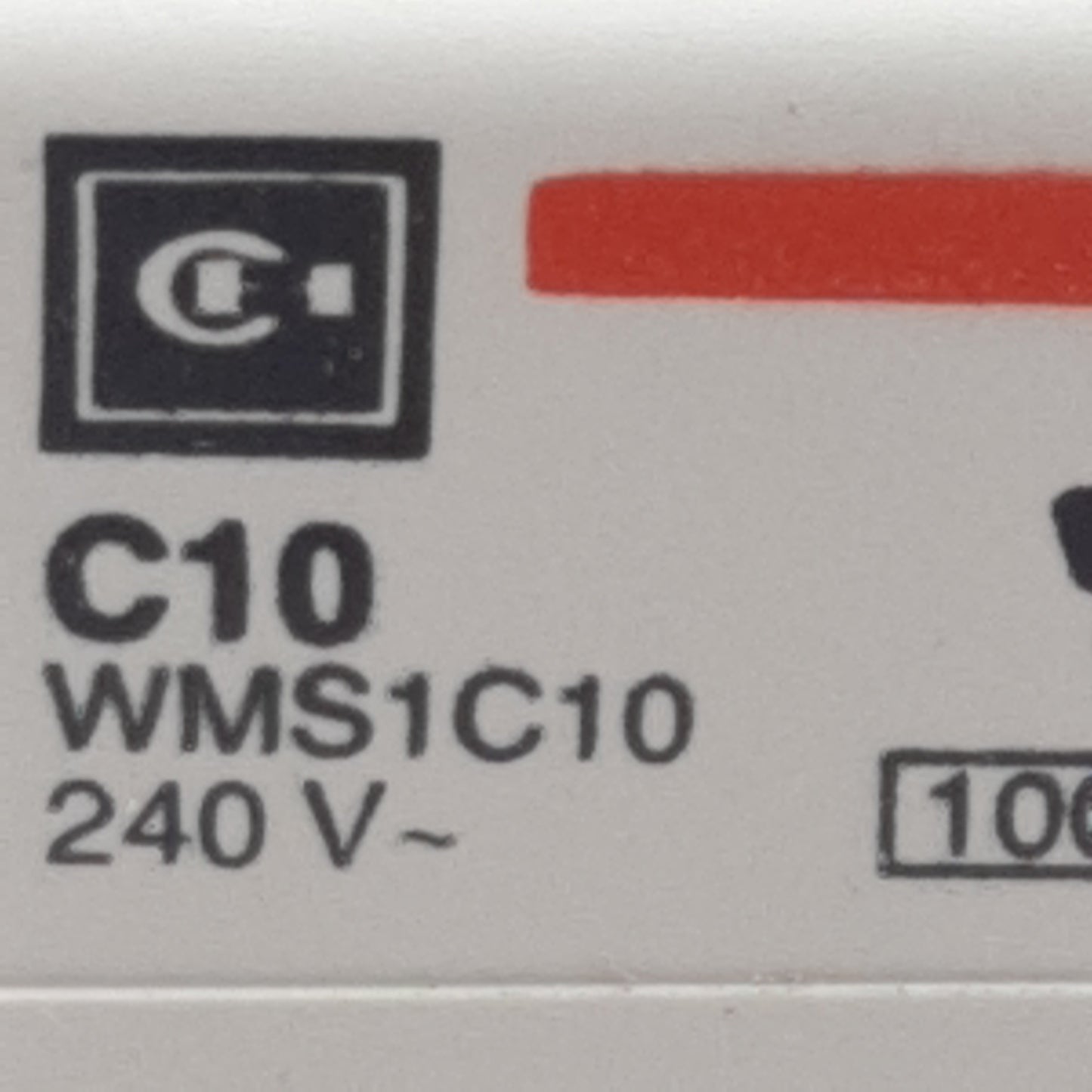 Used Lot of 2 Cutler-Hammer WMS1C10 Circuit Breaker, 1-Pole, 10A 240/415VAC, DIN Rail