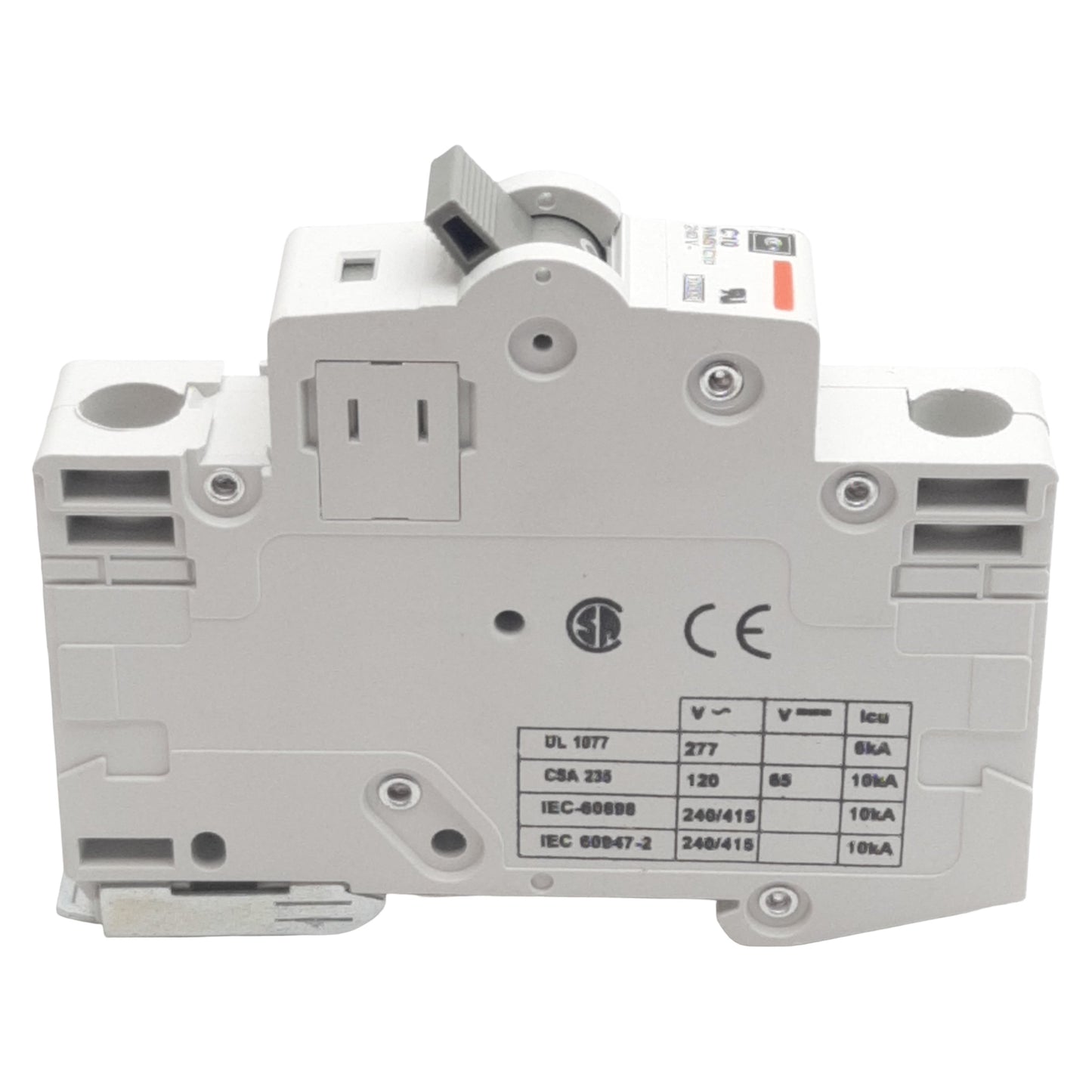 Used Lot of 2 Cutler-Hammer WMS1C10 Circuit Breaker, 1-Pole, 10A 240/415VAC, DIN Rail