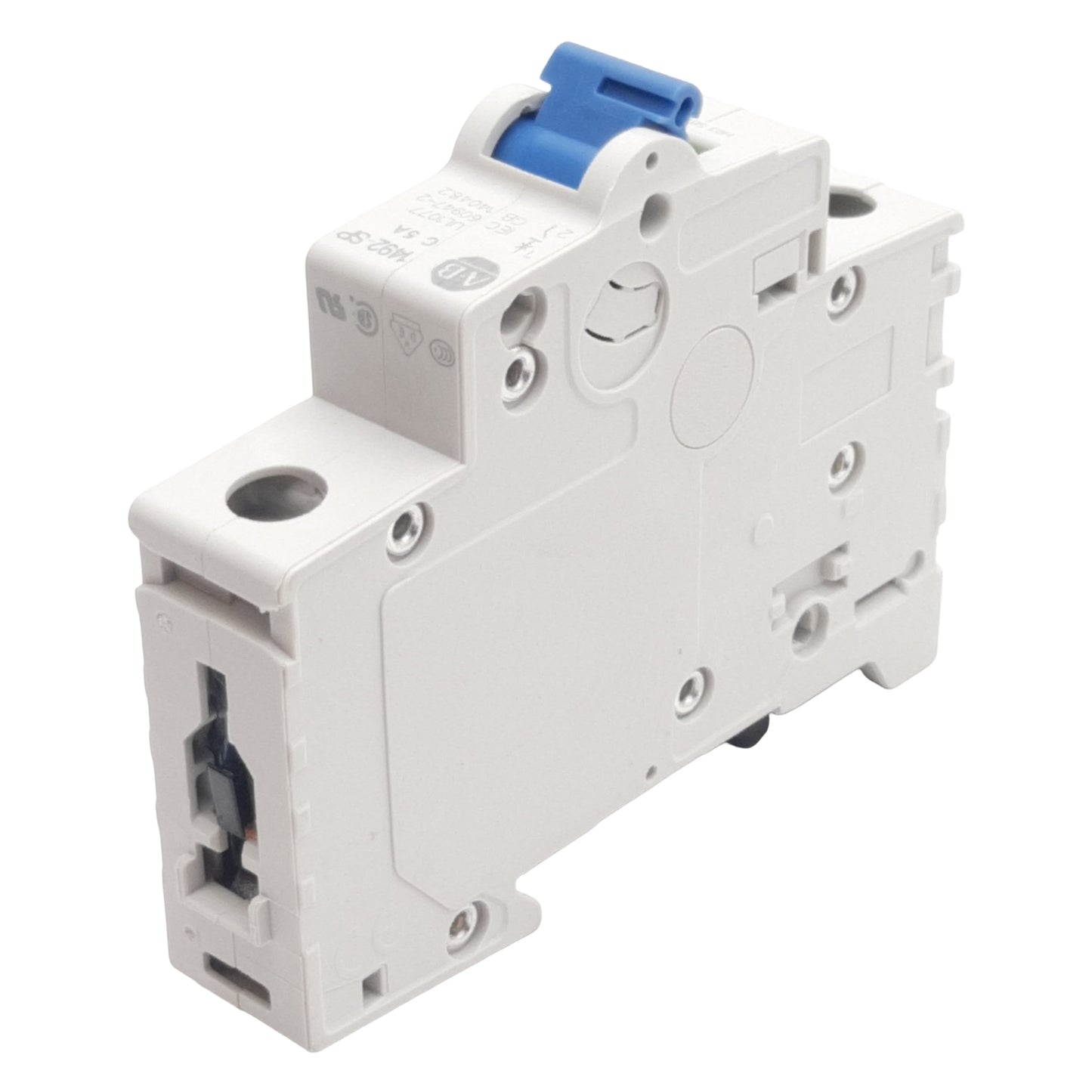 Used Allen Bradley 1492-SPM1C050 Circuit Breaker, 1-Pole, 5A 48VDC/277VAC, DIN Rail