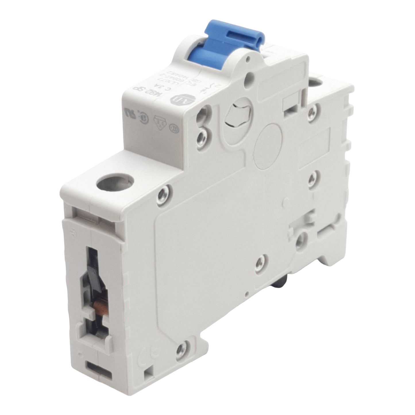 Used Allen Bradley 1492-SPM1C030 Circuit Breaker, 1-Pole, 3A 48VDC/277VAC, DIN Rail