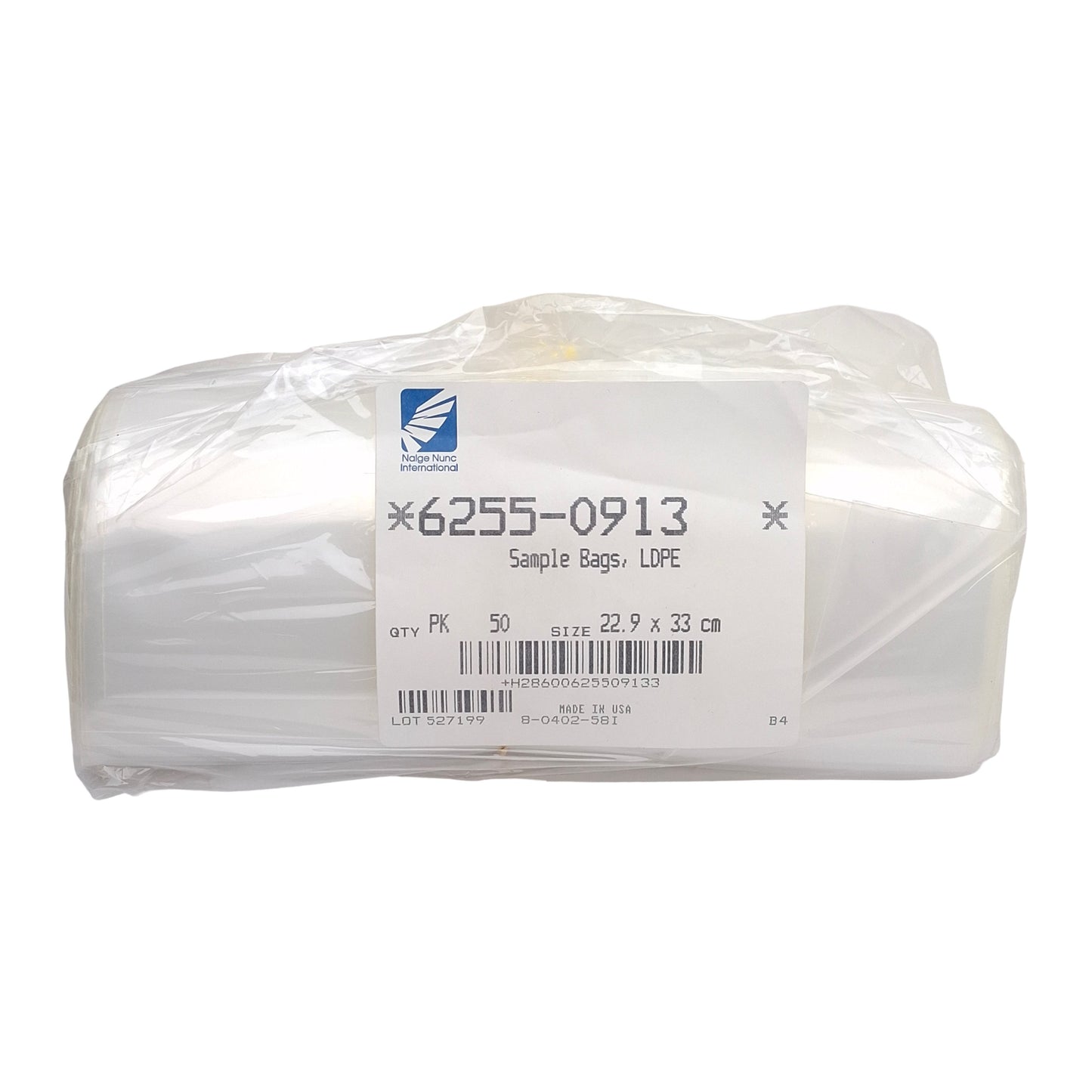 New Nalgene 6255-0913 Heavy Duty LDPE Sample Bags, 4mils Thick, 9in x 13in, 50-Pack