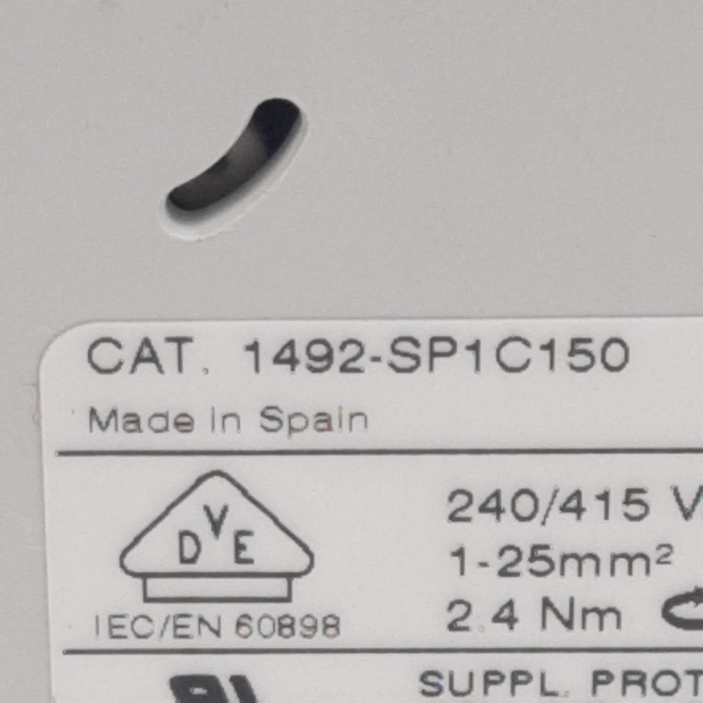 Used Lot of 2 Allen Bradley 1492-SP1C150 Circuit Breaker, 1-Pole, 15A 240/415VAC