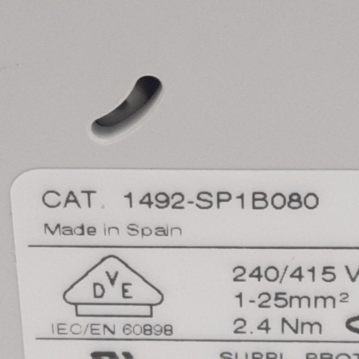 Used Lot of 2 Allen Bradley 1492-SP1B080 Circuit Breaker, 1-Pole, 8A 240/415VAC