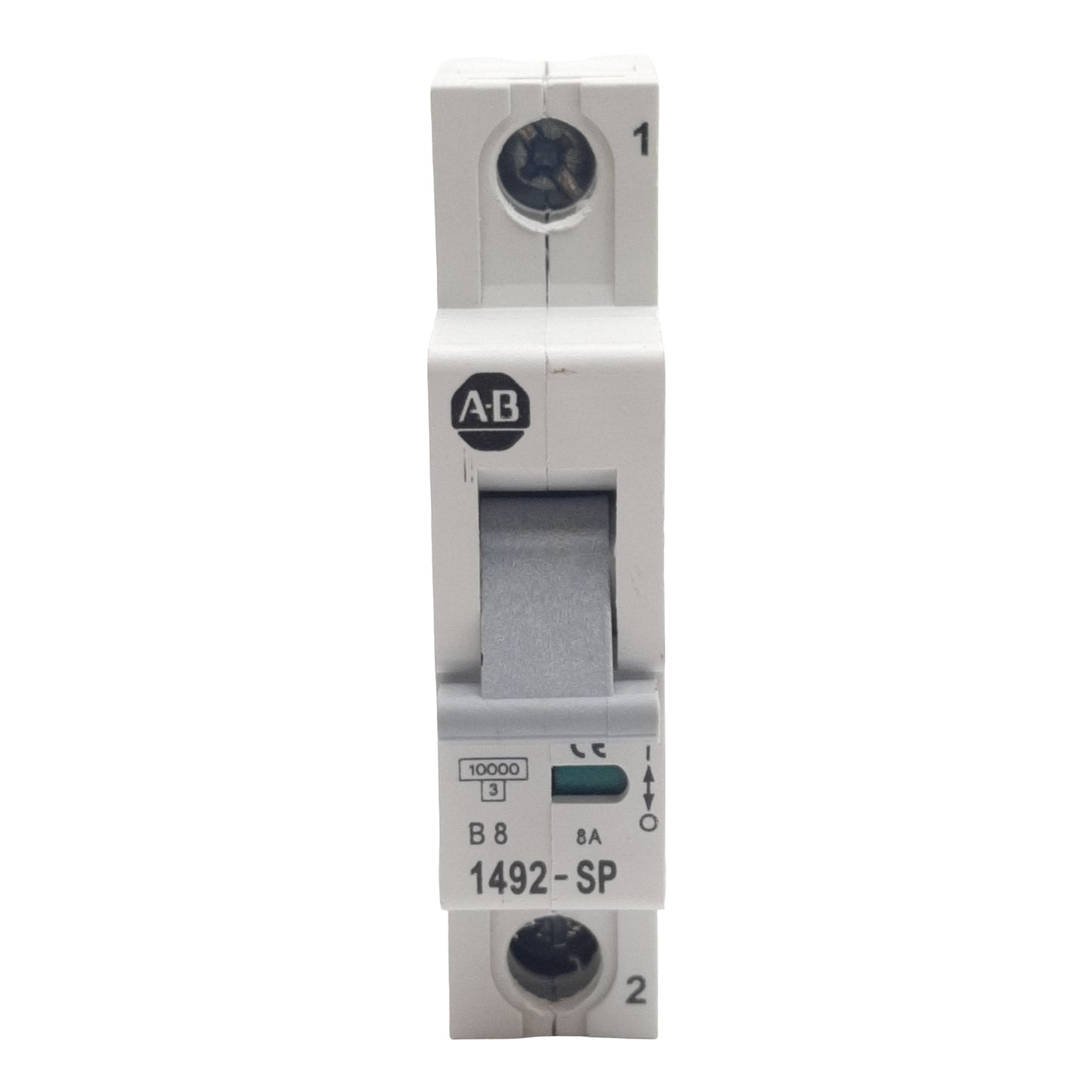 Used Lot of 2 Allen Bradley 1492-SP1B080 Circuit Breaker, 1-Pole, 8A 240/415VAC