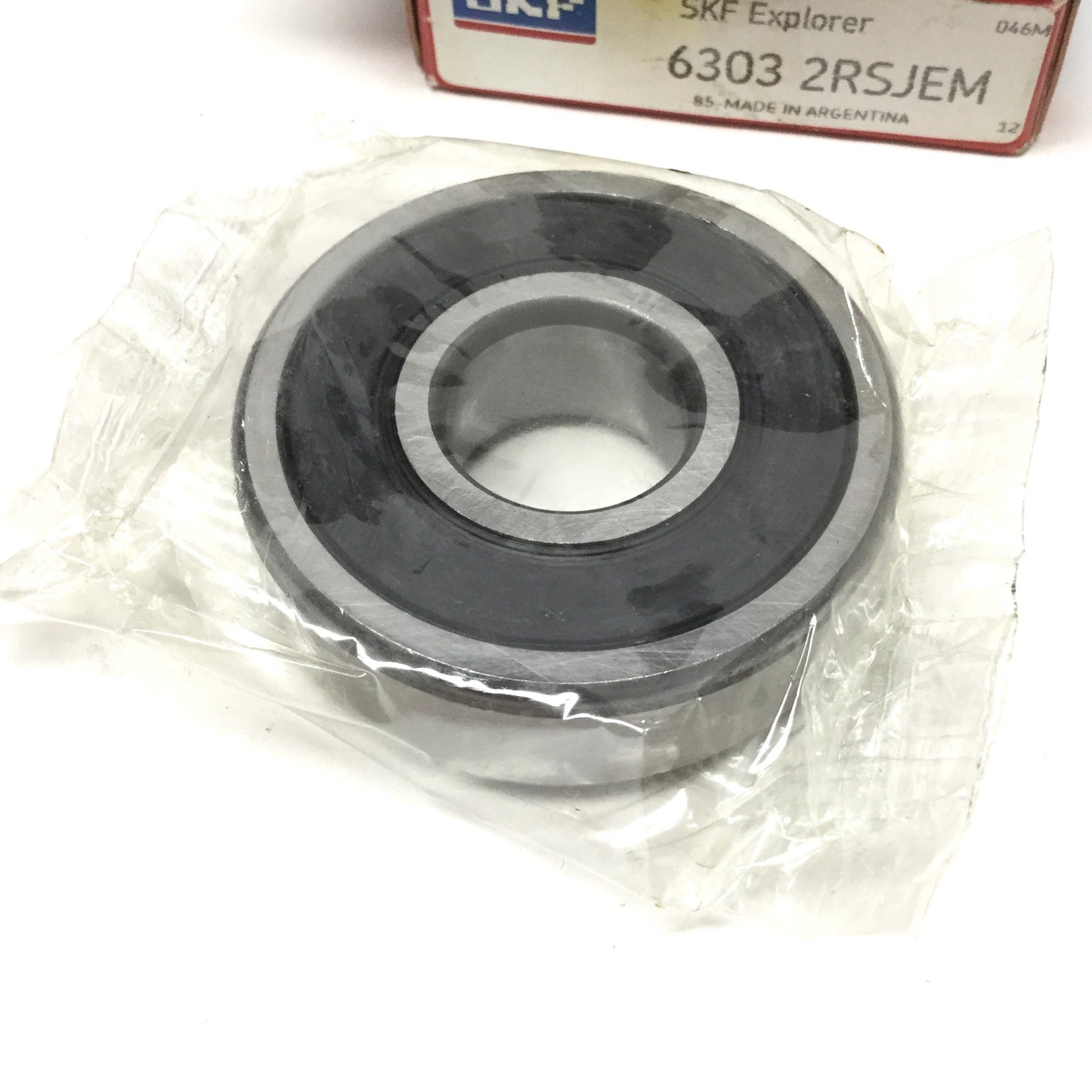 New Lot of 2 SKF 6303 2RSJEM Deep Groove Ball Bearings 17mm Bore, 47mm OD, 14mm Wide