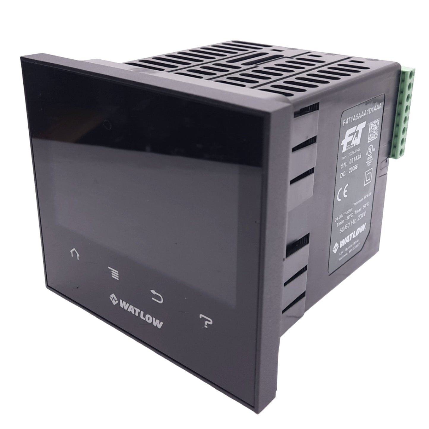 Used Watlow F4T1A5AAA1D1AAA Process Controller Panel, 4.3" Touchscreen, 24V, 1/4 DIN