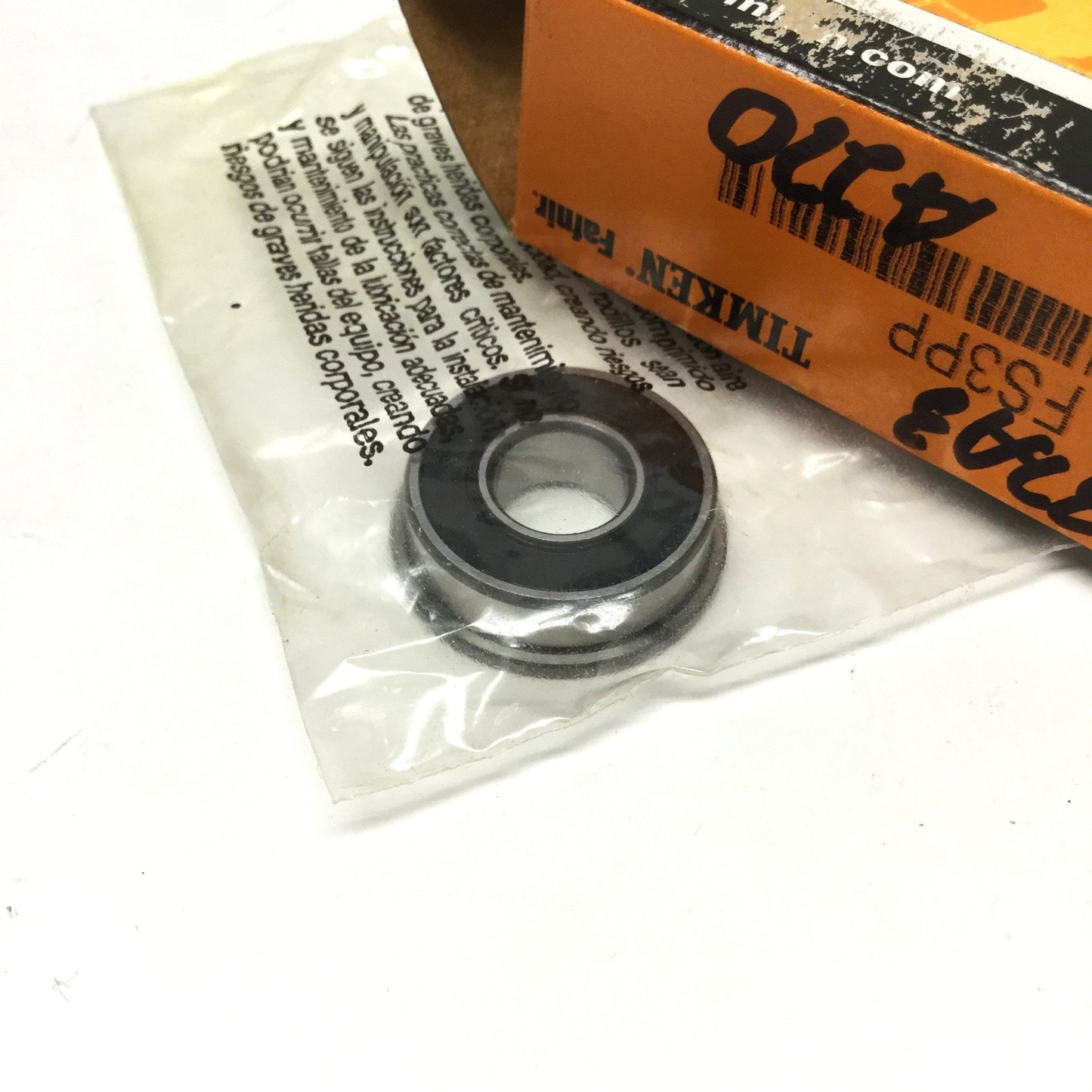 New Timken Fafnir FS3PP Flanged Ball Bearing Ø3/8 Bore, Ø7/8 OD, 9/32" Wide