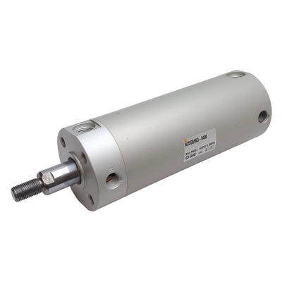 Used SMC NCDGBN63-0400 Pneumatic Cylinder, ø2-1/2in Bore, 4in Stroke, 145PSI, 1/4NPT