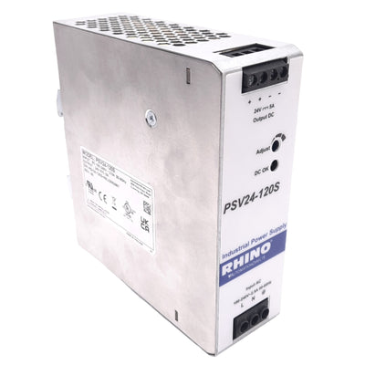 Used Automation Direct PSV24-120S Power Supply, 100-240VAC In, 24VDC 5A Out, 120W