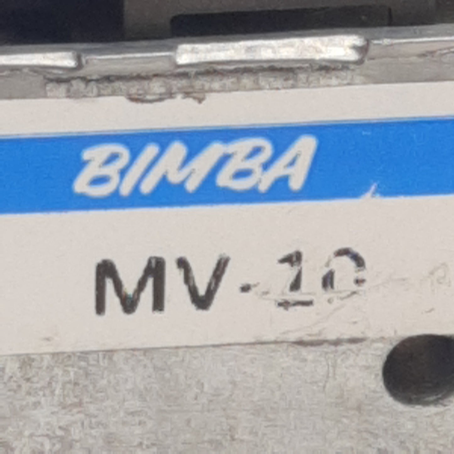 Used Bimba MV-10 Pneumatic Valve, 2/3-Way, 1/8in x 1/8in NPT Female, 40µm, 120psi