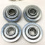 New – Open box Lot of 4 Frantz 2539 Flanged Press Fit Conveyor Bearings for Ø2.5" Tube 5/8" Hex