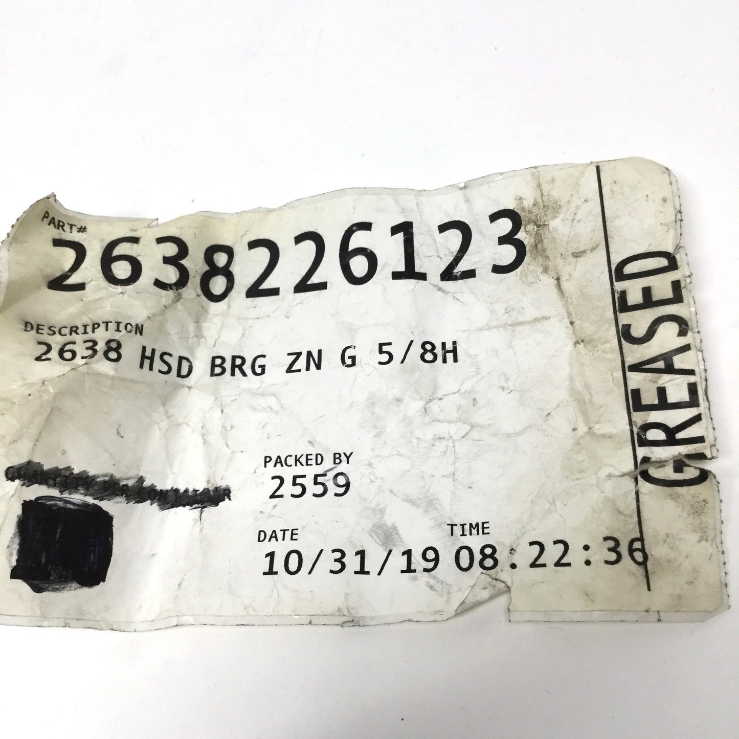 New – Open box Lot of 4 Frantz 2638 Press Fit Conveyor Roller Bearings for Ø2.5" Tube, 5/8" Hex