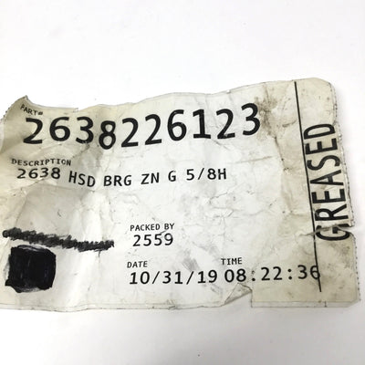 New – Open box Lot of 4 Frantz 2638 Press Fit Conveyor Roller Bearings for Ø2.5" Tube, 5/8" Hex