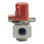 Used SMC VHS20-N02-Z Pressure Relief Valve, 1/4" x 1/4" x 1/8" NPT Female, 15-150psi