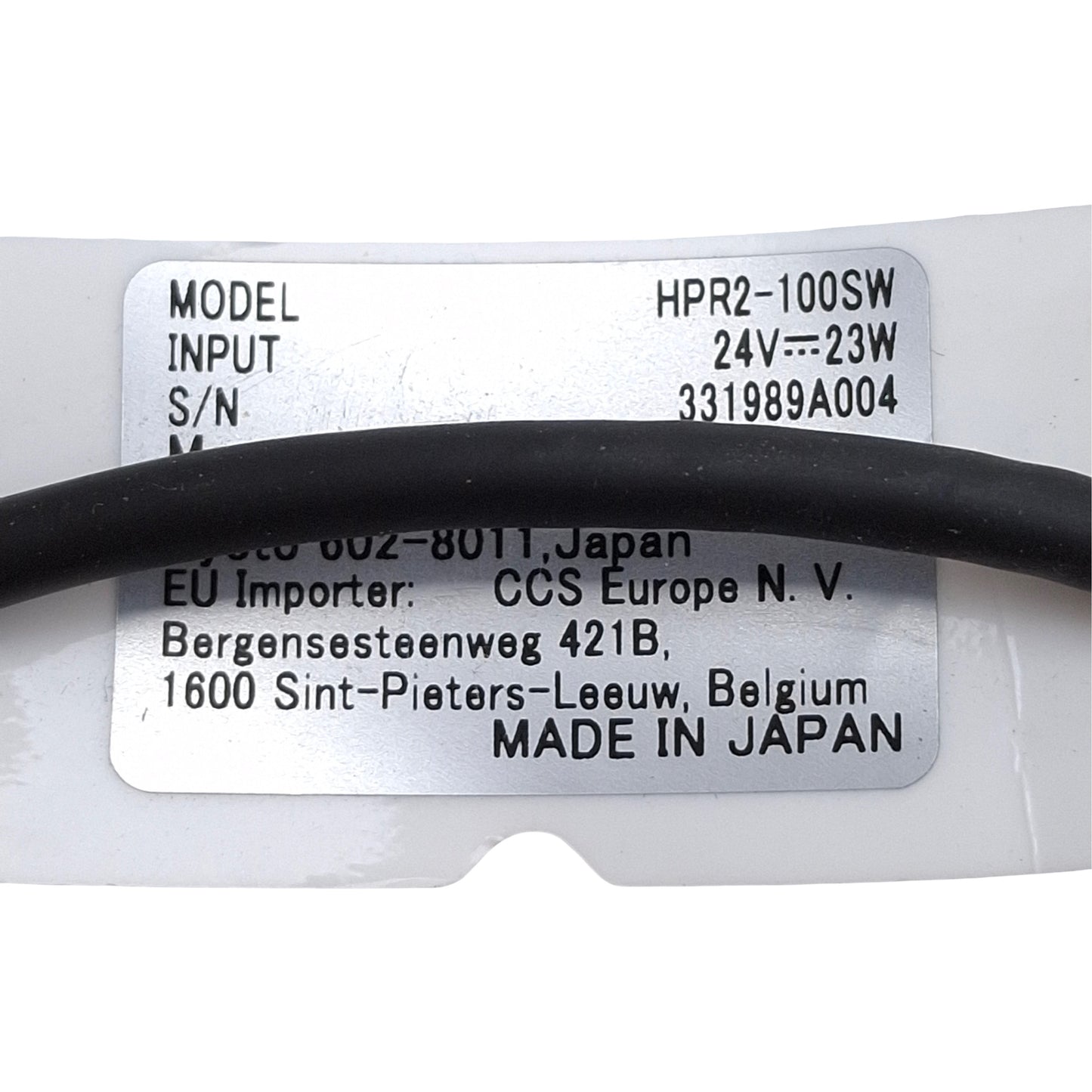 Used CCS HPR2-100SW Machine Vision Ring Light, White, ø66mm ID, 113mm OD, 24VDC