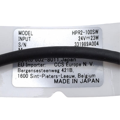 Used CCS HPR2-100SW Machine Vision Ring Light, White, ø66mm ID, 113mm OD, 24VDC