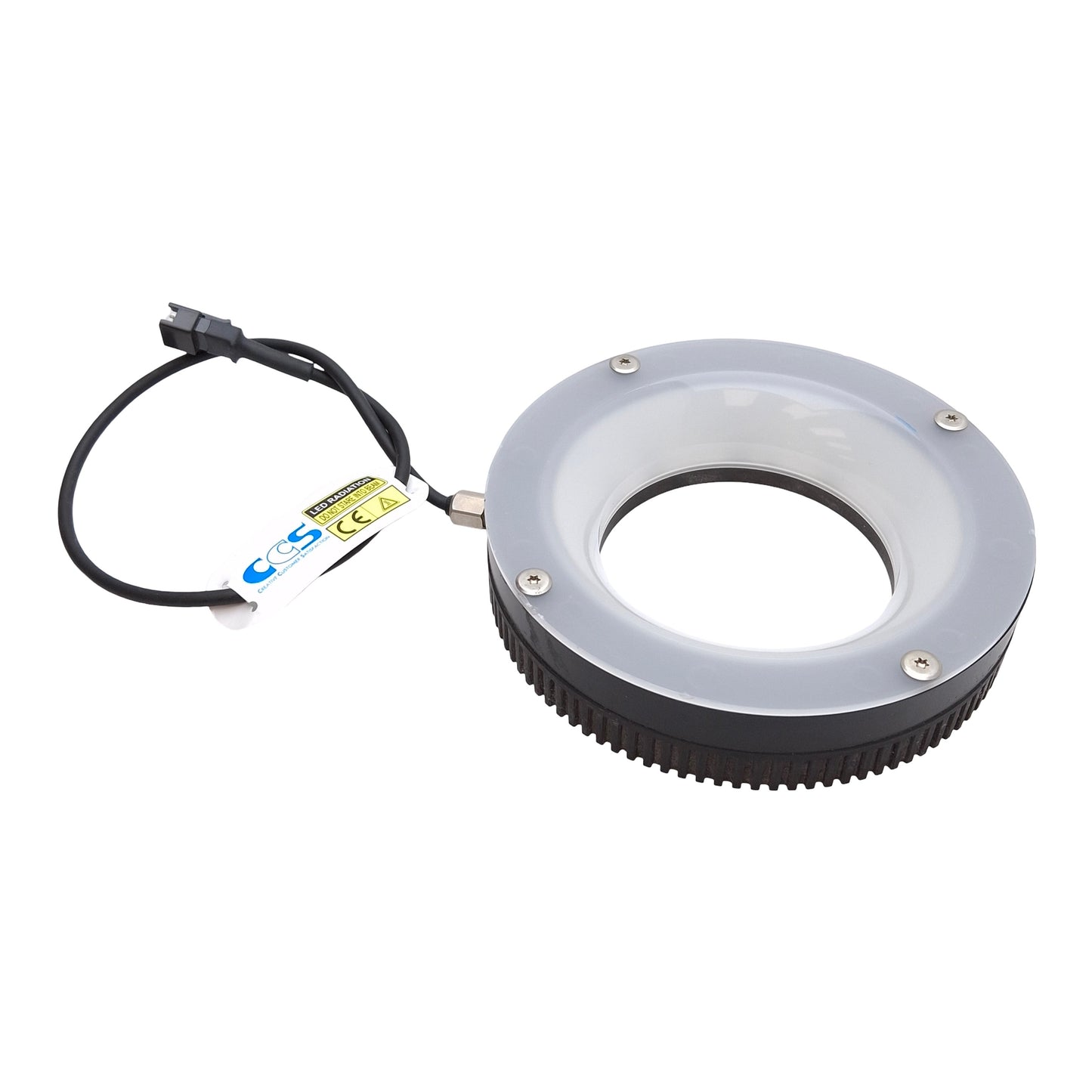 Used CCS HPR2-100SW Machine Vision Ring Light, White, ø66mm ID, 113mm OD, 24VDC