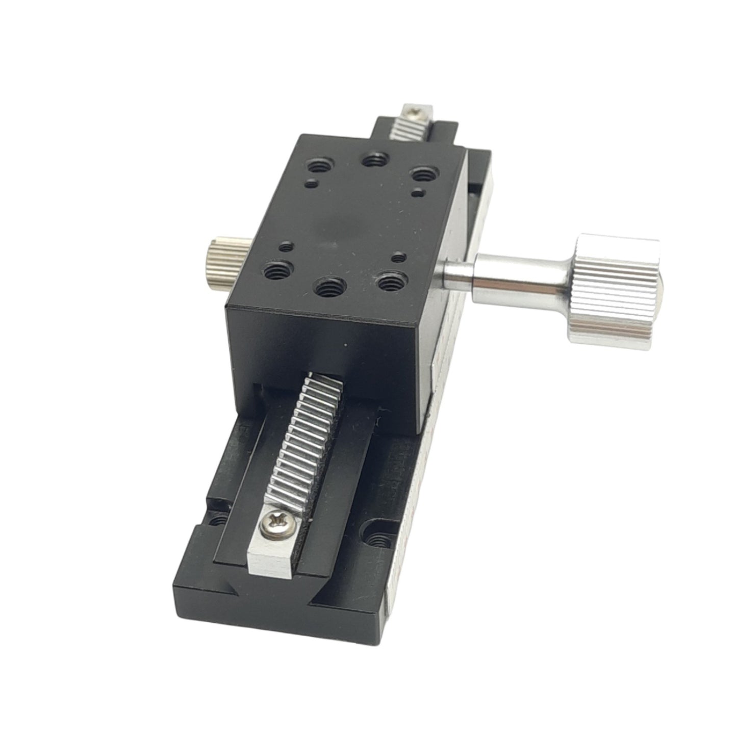 Used Misumi XLWG100 Manual X-Axis Stage, +-40mm Travel, 18mm Pitch, 29.4N Max, M4 M2
