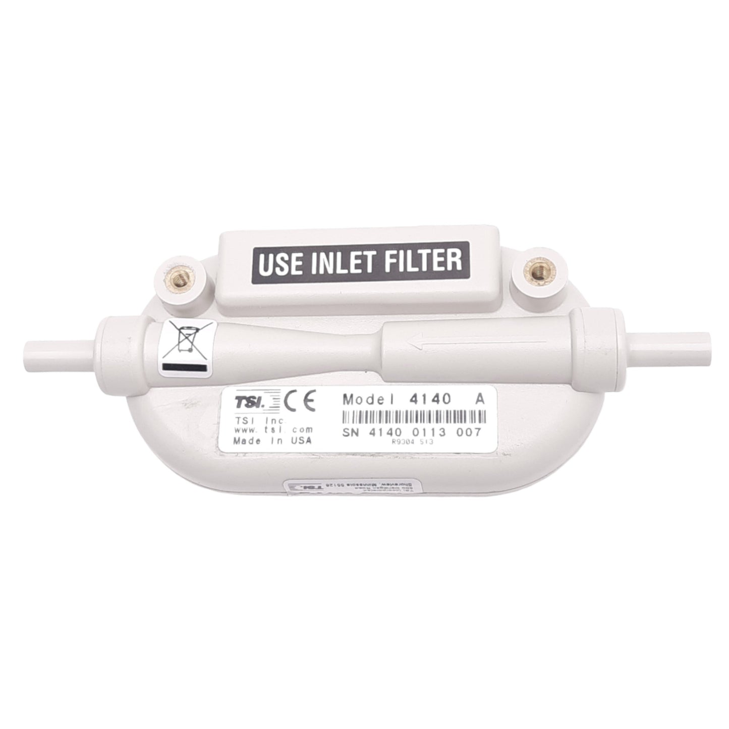 Used TSI 4140 A Mass Flow Meter, 0.01-20L/min, 1/4in Tube OD, 7.5VDC, 620kPa Max