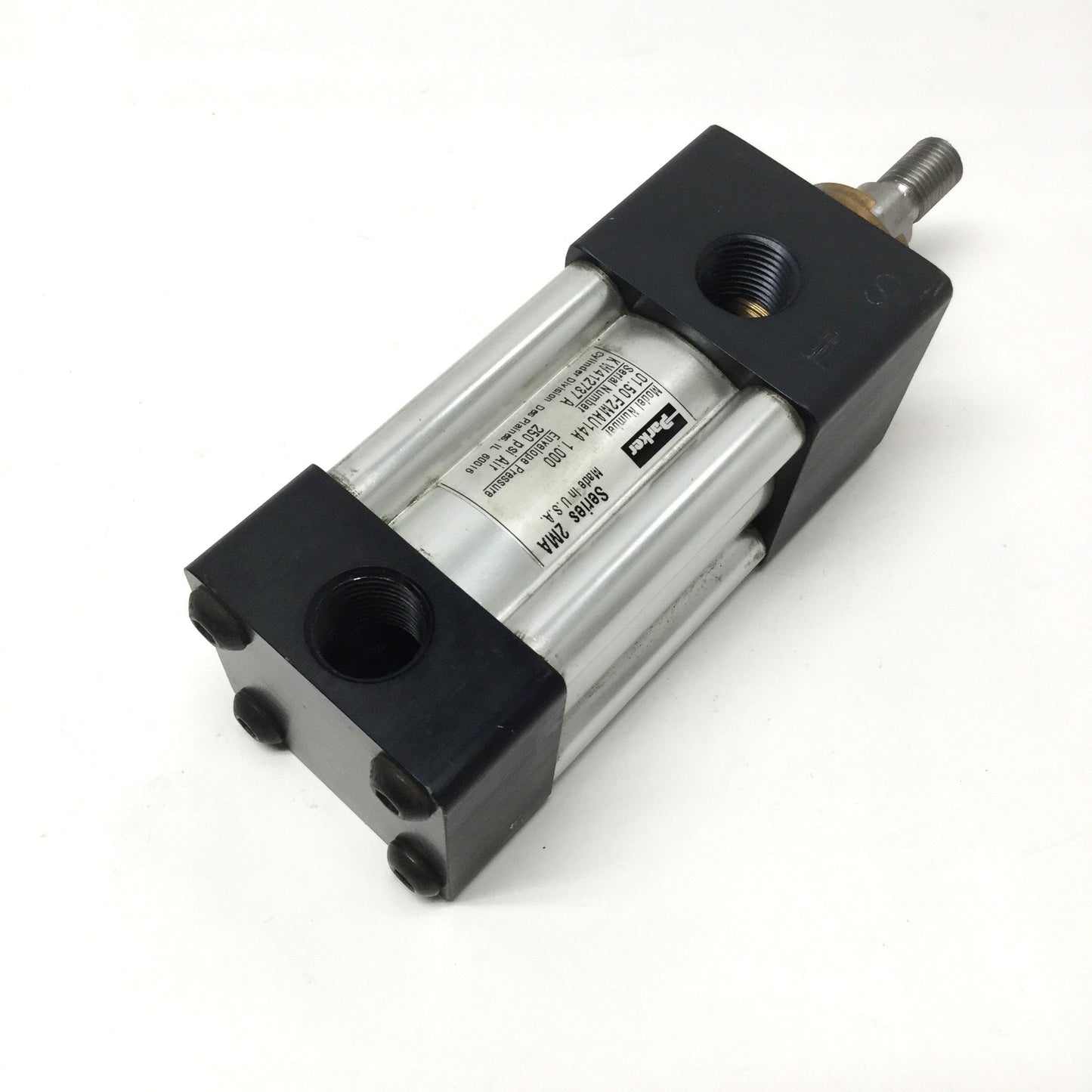 Used Parker 01.50 F2MAU14A 1.000 Pneumatic Cylinder Ø1.5" Bore, 1" Stroke, 250psi