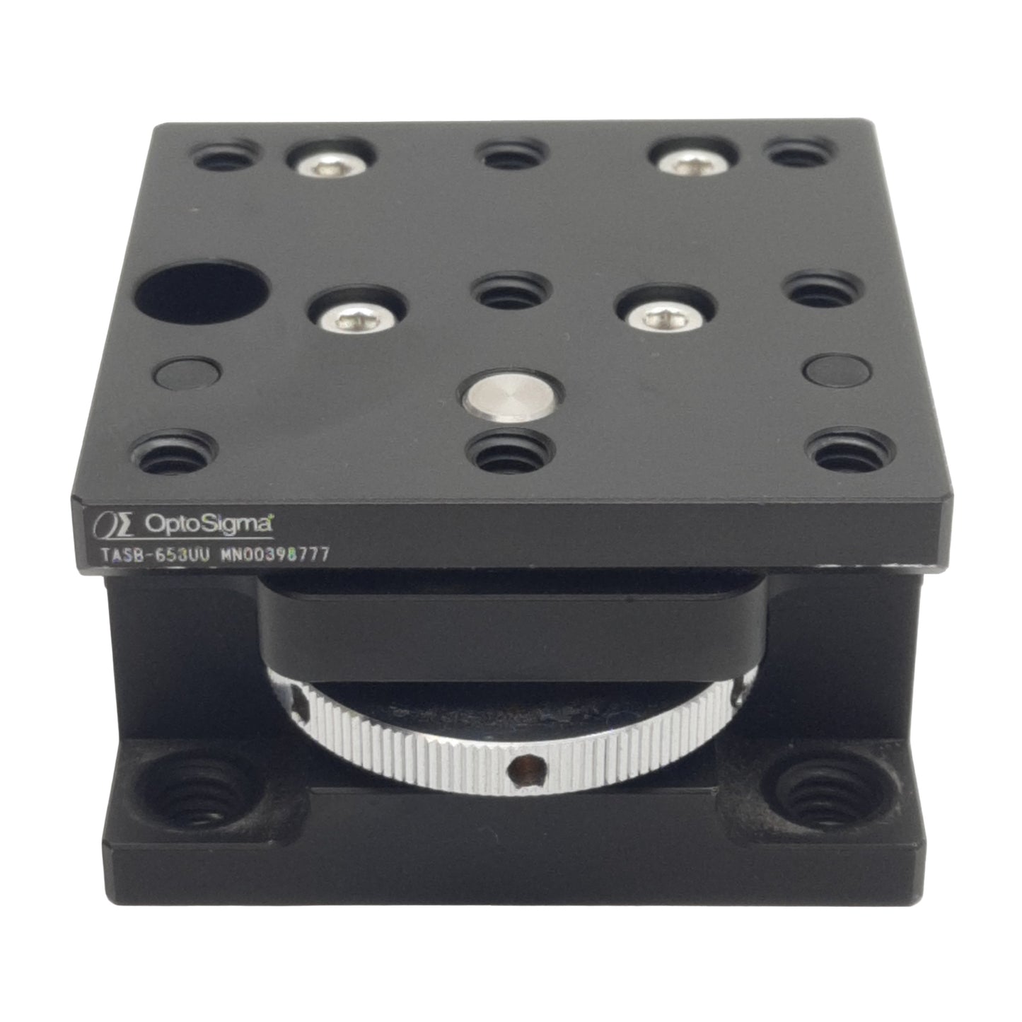 Used OptoSigma TASB-653UU Z-Axis Dovetail Stage, 7mm Travel, 98N Load, 65mm x 65mm