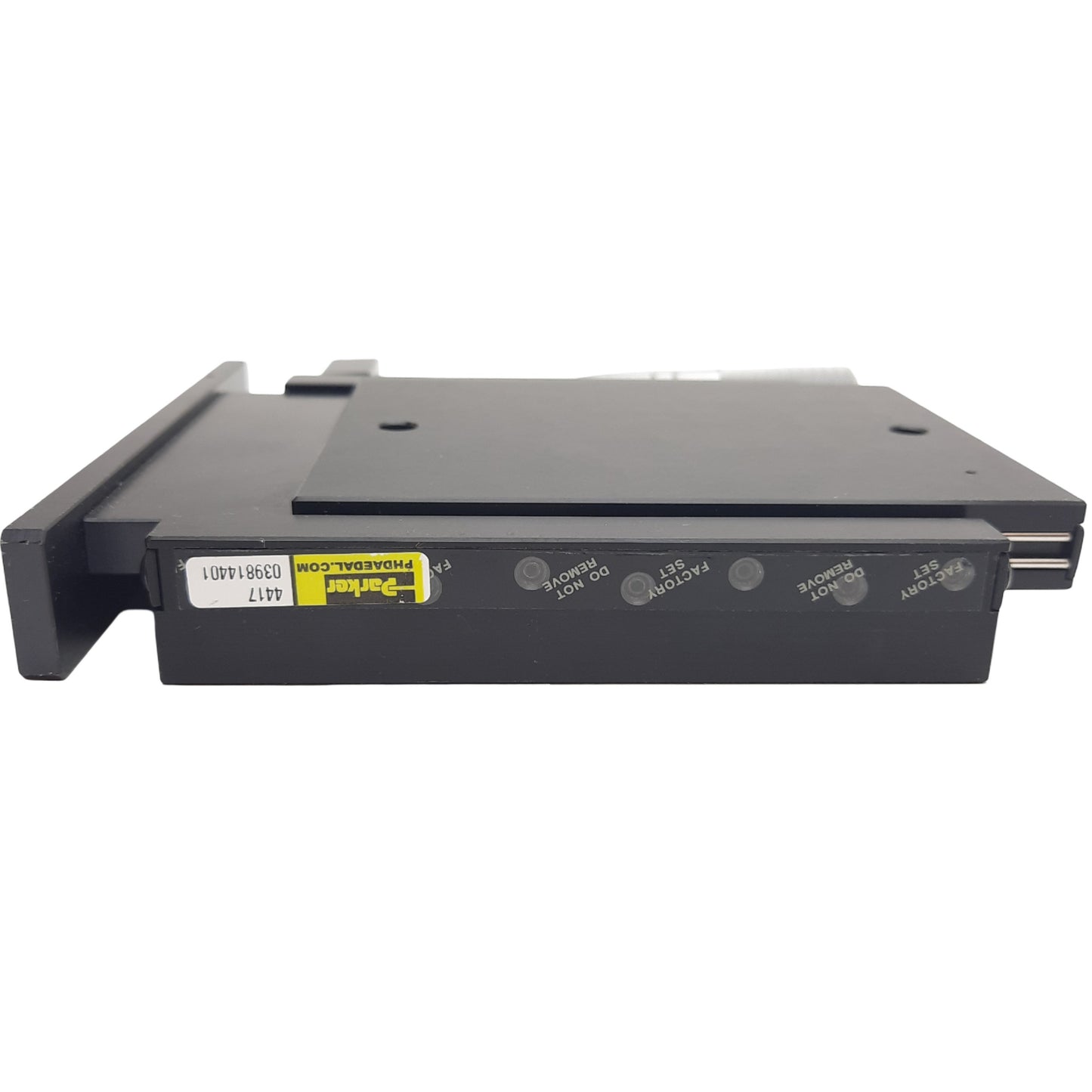 Used Parker 4417 Linear Positioning Stage Max Load 106lbs, 5in x 5in, Travel 3in