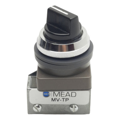 Used Bimba MV-TP MEAD Pneumatic Manual Valve, 3/2-Way, 120psi, 6scfm, 1/8in NPT