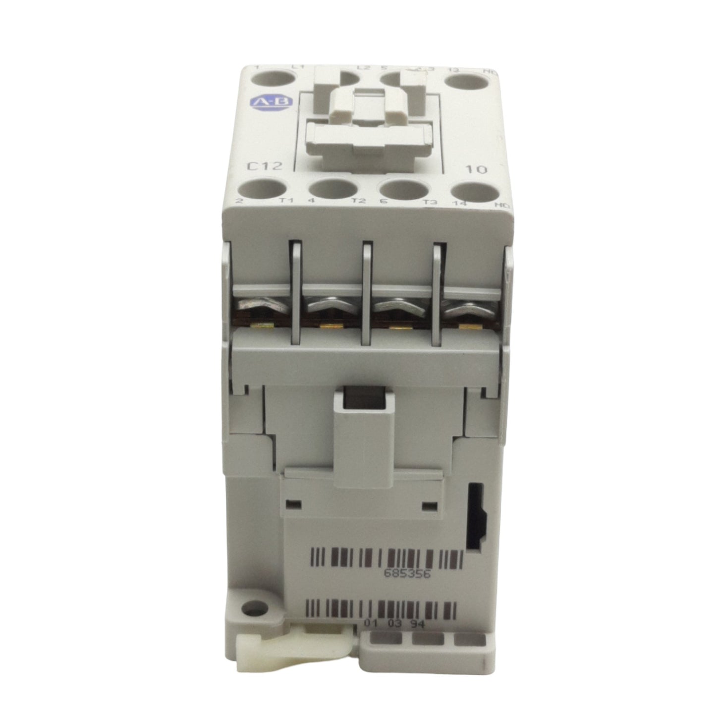 Used Allen Bradley 100-C12EJ10 Contactor, 3-Pole, 600VAC 12A, 24VDC Coil