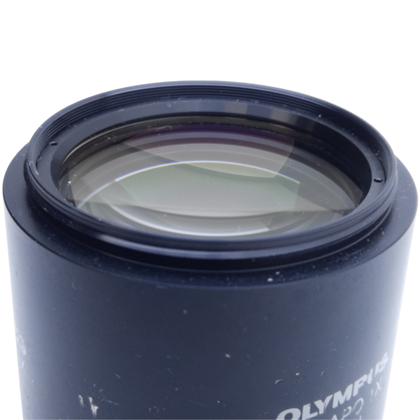 Used Olympus DF PLAPO 1X-4 Objective Stereo Microscope Lens, WD=81mm, *Scratches*
