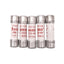 Used Lot of 5 Eaton Bussmann FWC-12A10F High Speed Midget Fuses, 12A 600VAC, Class aR
