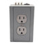 Used Hubbell DRUB15CB5 Complete Unit-Duplex Receptacle, 2P/3W 15A 125VAC, DIN Rail